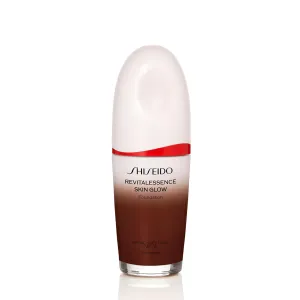 Shiseido RevitalEssence Skin Glow Foundation SPF 30, 540 Mahogany - Buildable, Medium Coverage - 24-HR Hydration & 12-HR Wear - Transfer, Crease & Fade Resistant - Non-Comedogenic - All Skin Types