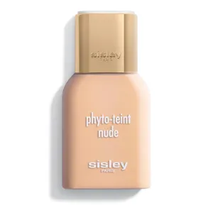 Sisley Paris Phyto-Teint Nude, 00W Shell - 30 mL - Second-Skin, Oil-Free Skincare Foundation for a Natural, Radiant & Even-Looking Complexion with Sheer Coverage - Non-Comedogenic
