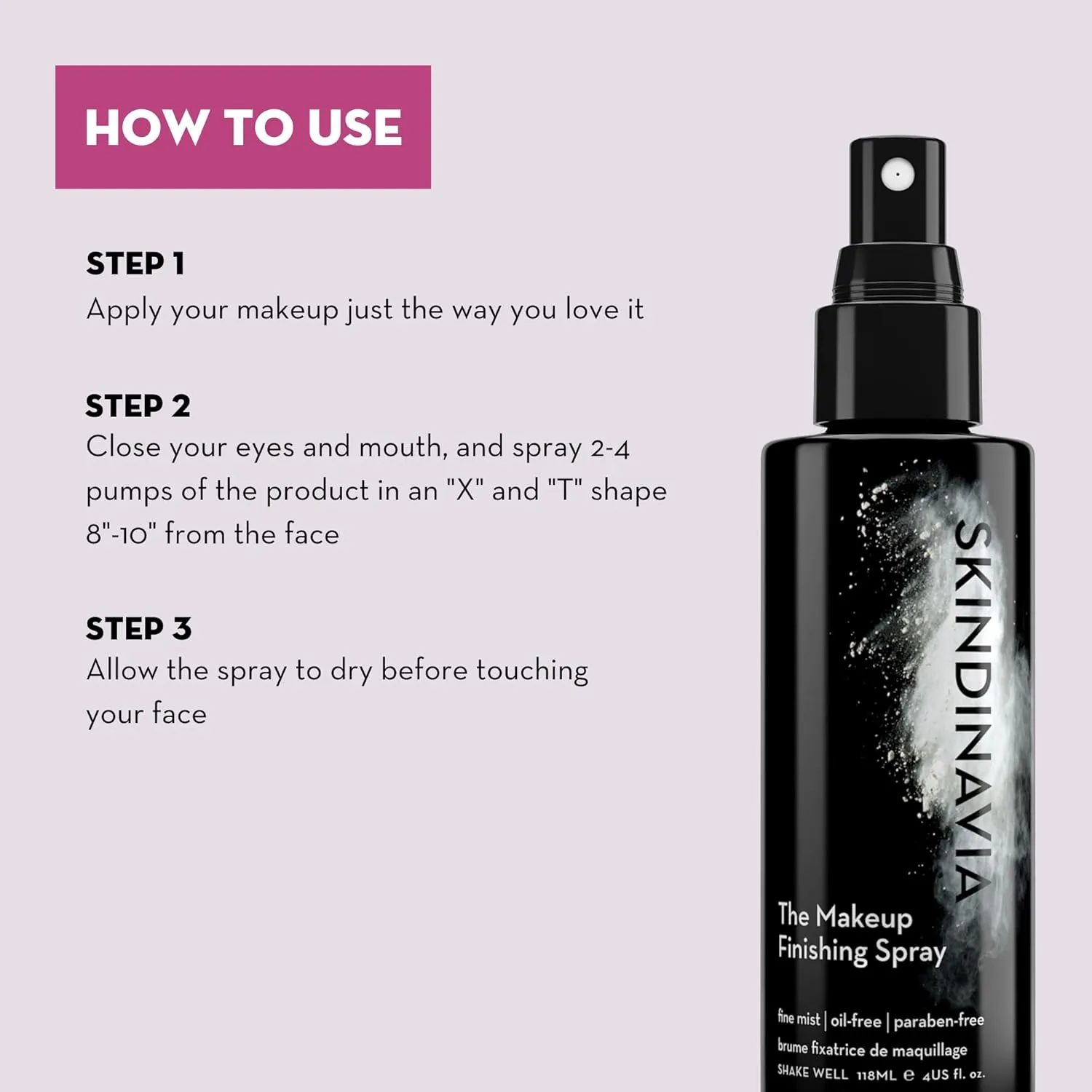 Skindinavia Makeup Primer   Makeup Finishing Spray, Hydrating Spray, Pore Minimizing Primer Mist, Long Lasting, Sweat Resistant & Waterproof Fine Mist Matte Setting Spray, (2 x 4 Fl. Oz.)