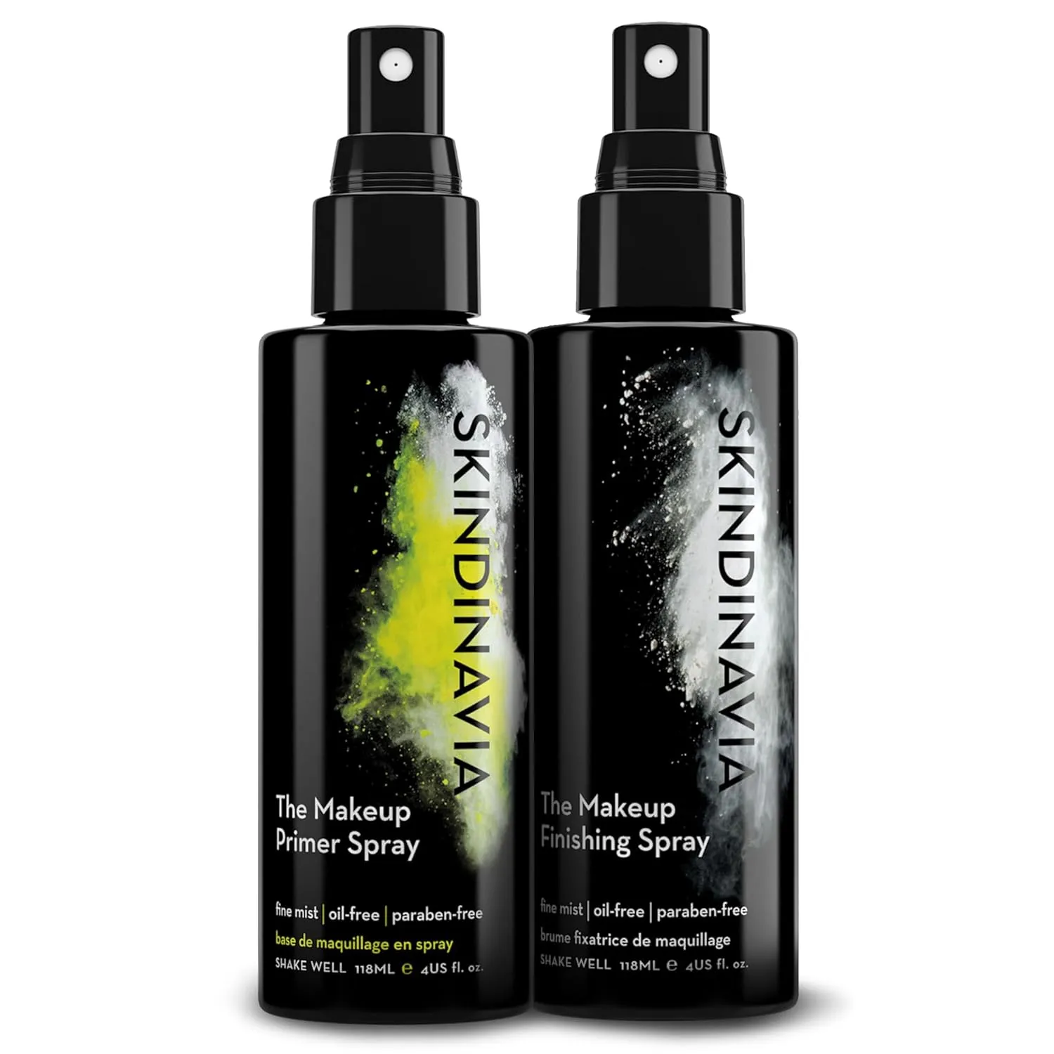 Skindinavia Makeup Primer   Makeup Finishing Spray, Hydrating Spray, Pore Minimizing Primer Mist, Long Lasting, Sweat Resistant & Waterproof Fine Mist Matte Setting Spray, (2 x 4 Fl. Oz.)