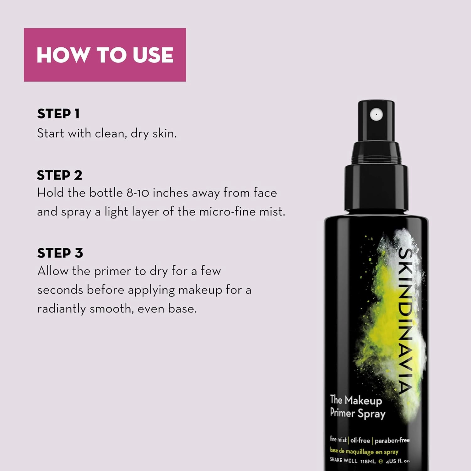 Skindinavia Makeup Primer   Makeup Finishing Spray Bridal | Hydrating Spray, Pore Minimizing Primer Mist | Long Lasting, Sweat Resistant & Waterproof Fine Mist Matte Setting Spray, (2 x 4 Fl. Oz.)