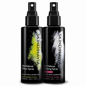 Skindinavia Makeup Primer   Makeup Finishing Spray Bridal | Hydrating Spray, Pore Minimizing Primer Mist | Long Lasting, Sweat Resistant & Waterproof Fine Mist Matte Setting Spray, (2 x 4 Fl. Oz.)