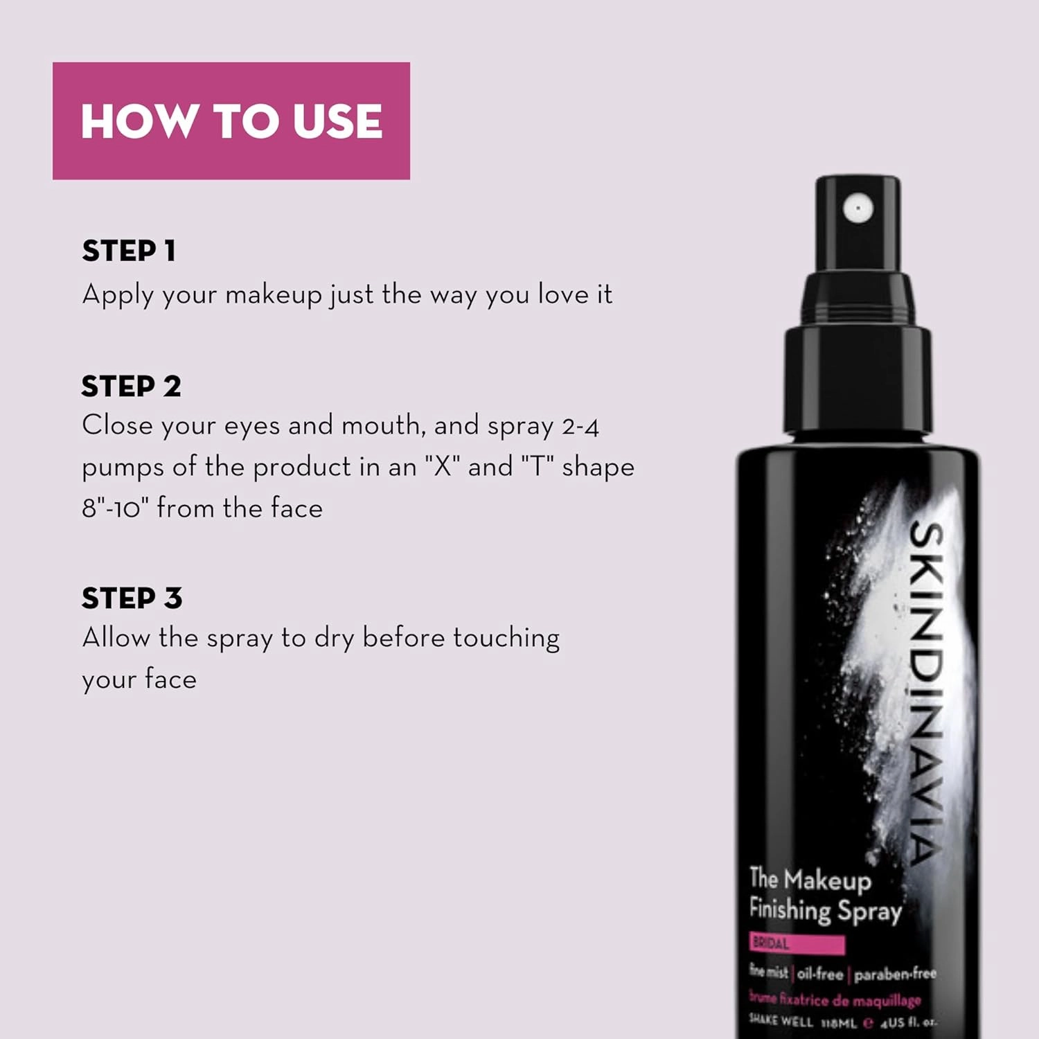 Skindinavia Makeup Primer   Makeup Finishing Spray Bridal | Hydrating Spray, Pore Minimizing Primer Mist | Long Lasting, Sweat Resistant & Waterproof Fine Mist Matte Setting Spray, (2 x 4 Fl. Oz.)