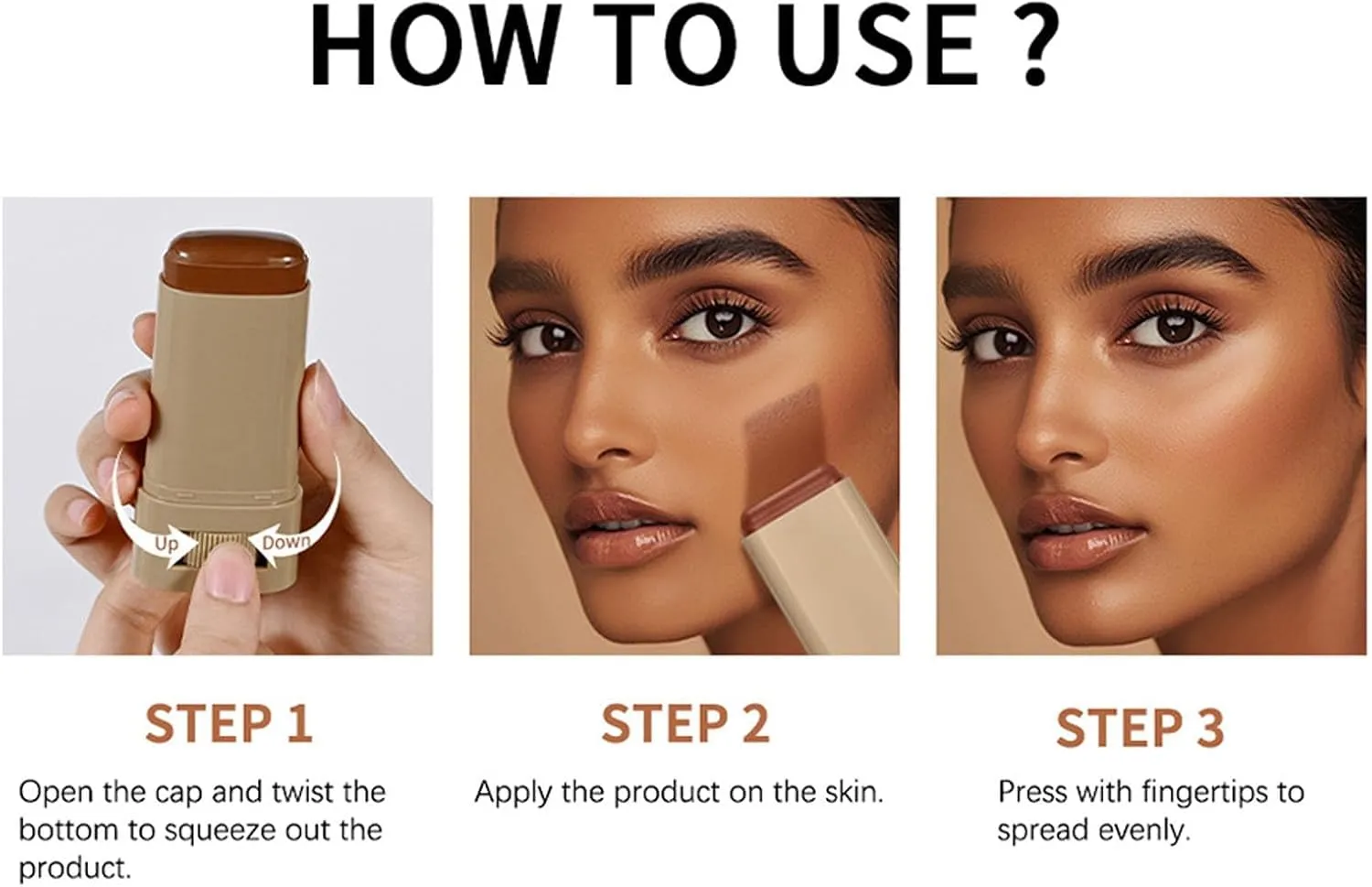 Splendor Skin Tint Balm for Black Women, Splendor Serum Boosted Skin Tint Balm, Foundation Stick Beauty Boosted Skin Tint, Solid Tinted Moisturizing Serum Contour Stick-01#