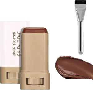 Splendor Skin Tint Balm for Black Women, Splendor Serum Boosted Skin Tint Balm, Foundation Stick Beauty Boosted Skin Tint, Solid Tinted Moisturizing Serum Contour Stick-01#