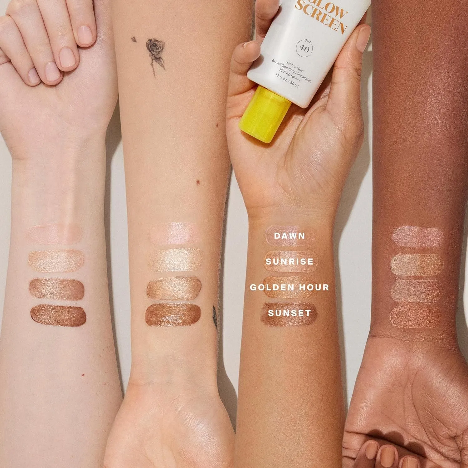 Supergoop! Glowscreen SPF 40, Dawn (Pink Pearl Glow) - 1.7 fl oz - Glowy Primer   Broad Spectrum Tinted Sunscreen - Helps Filter Blue Light - Hydration - Hyaluronic Acid & Vitamin B5