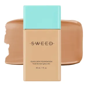 SWEED - Glass Skin Foundation | Long-Lasting Fluid Formula | Hydrate, Moisturize, Lift, Plump, Protect | Vegan, Cruelty-Free, Clean Beauty (10 DEEP N)