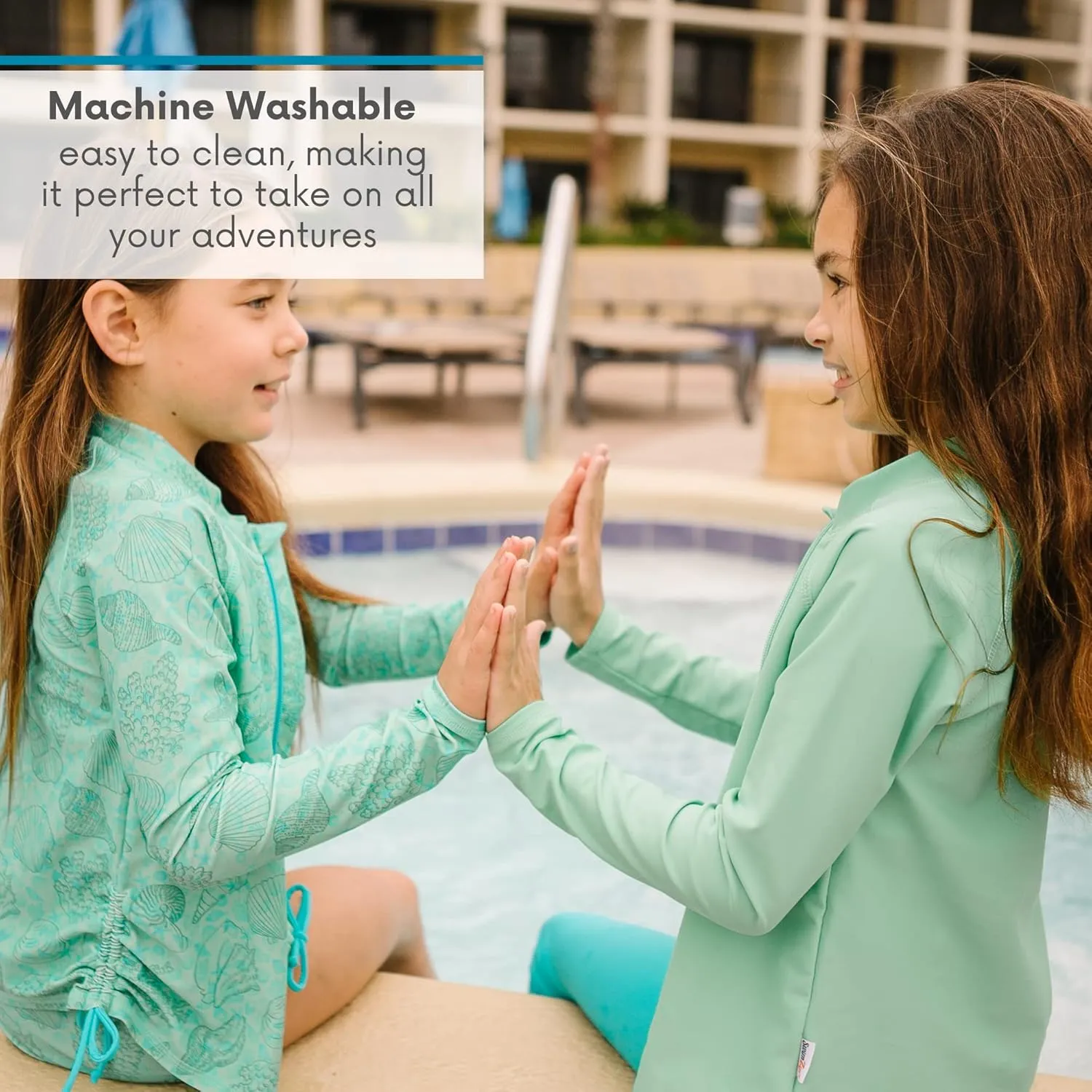 SwimZip UPF 50  Long Sleeve Rash Guard for Boys' and Girls' - Baby, Toddler, Kids