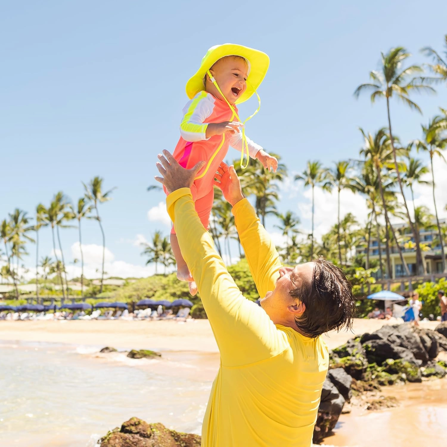 SwimZip Wide Brim Sun Hat | UPF 50  Protection for Baby, Toddler, and Kids