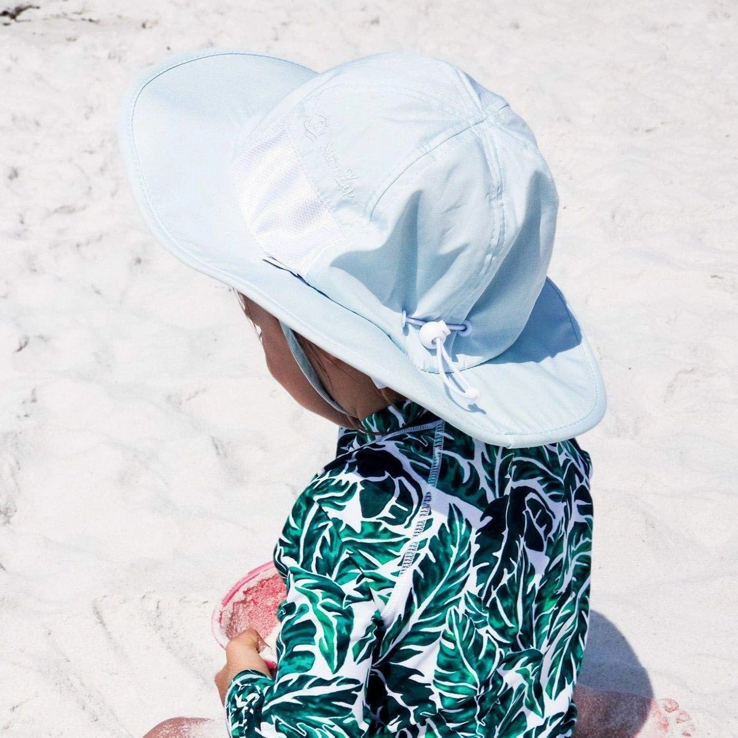 SwimZip Wide Brim Sun Hat | UPF 50  Protection for Baby, Toddler, and Kids