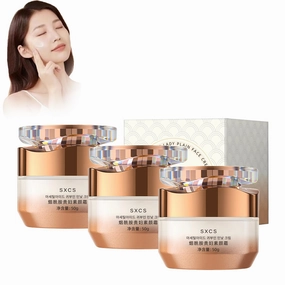 SXCS Nicotinamide Lady Plain Face Cream, Nicotinamide Cream for Face, SXCS Nicotinamide Vitamin C Plain Face Cream, Multifunctional Smooth Hydrating Makeup Cream (3pcs)
