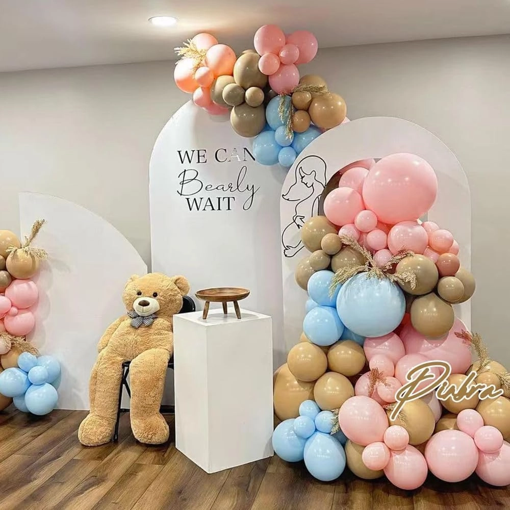 Tan Balloons Double Stuffed Nude Brown Balloon Garland Apricot Balloons Different Sizes Neutral Balloon Arch Kit For Teddy Bear Baby Shower Woodland Jungle Theme Birthday Boho Party Decorations