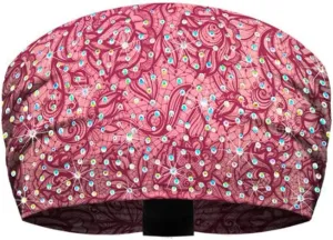 That's A Wrap! Women's Bling Rhinestone Lacy Lady Knotty Band KB2212R-BLUSH Pink