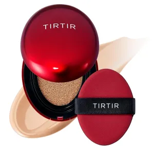 TIRTIR Mask Fit Red Cushion Foundation | Full coverage, Weightless, Skin fit, Satin Glow Finish, Korean Makeup, beauty, Tattoo cover up, Buildable (#24N Latte, 0.63 Fl Oz)