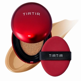 TIRTIR Mask Fit Red Cushion Foundation | Full coverage, Weightless, Skin fit, Satin Glow Finish, Korean Makeup, beauty, Tattoo cover up, Buildable (#30N Rich Honey, 0.63 Fl Oz)