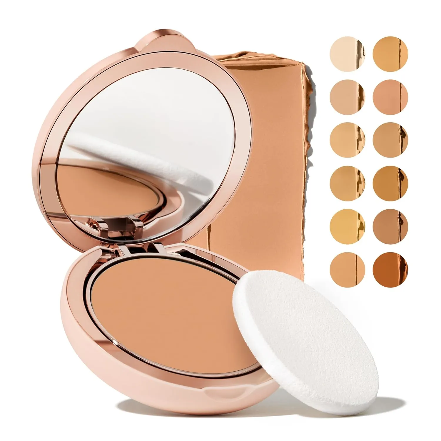 Toty by Sofia Vergara - Ilumina CC Creamy Compact SPF 50  Mineral Broad Spectrum Sunscreen for Face - Tinted Blurring Balm SPF- Matte, Light Coverage - Water & Sweat Resistant - All Skin Types - 3C