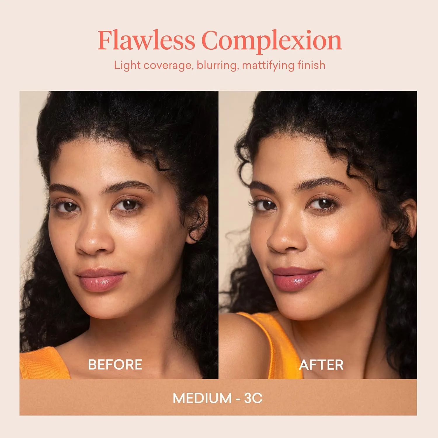 Toty by Sofia Vergara - Ilumina CC Creamy Compact SPF 50  Mineral Broad Spectrum Sunscreen for Face - Tinted Blurring Balm SPF- Matte, Light Coverage - Water & Sweat Resistant - All Skin Types - 3C