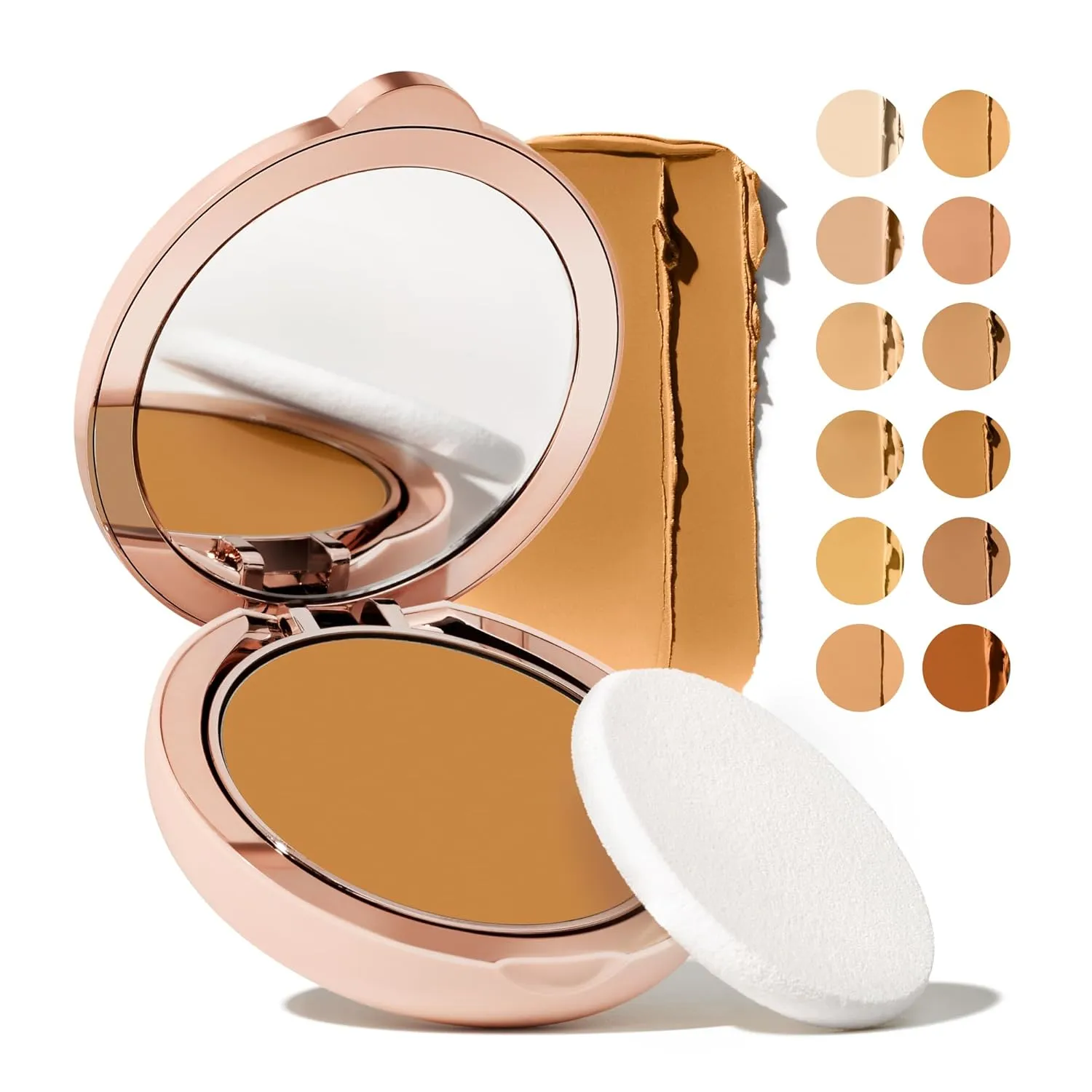 Toty by Sofia Vergara - Ilumina CC Creamy Compact SPF 50  Mineral Broad Spectrum Sunscreen for Face - Tinted Blurring Balm SPF- Matte, Light Coverage - Water & Sweat Resistant - All Skin Types - 4W