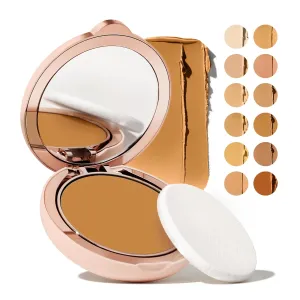 Toty by Sofia Vergara - Ilumina CC Creamy Compact SPF 50  Mineral Broad Spectrum Sunscreen for Face - Tinted Blurring Balm SPF- Matte, Light Coverage - Water & Sweat Resistant - All Skin Types - 4W