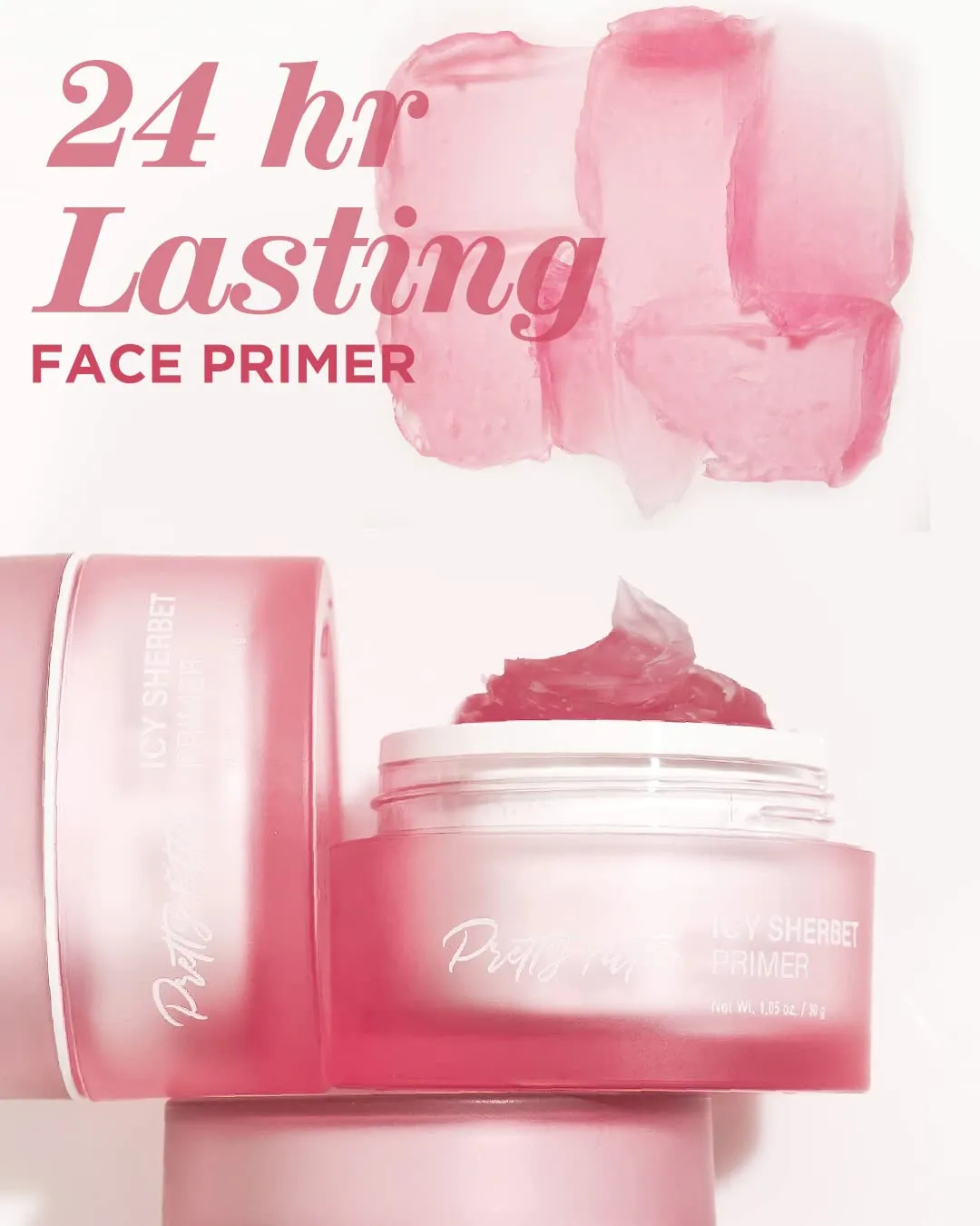 TOUCH IN SOL Icy Sherbet Primer   Redness Correcting Base Set - Silicone Free Pore Minimizing Primer - Tone Neutralizing before Foundation, 1.01   1.01 fl.oz.