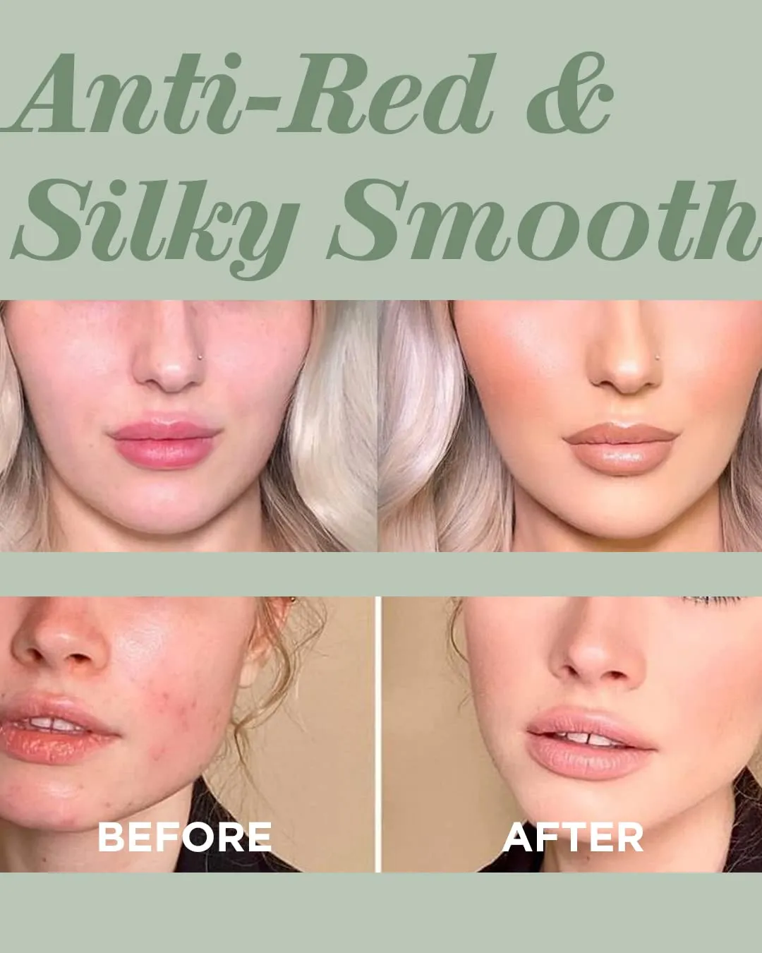 TOUCH IN SOL No Pore Blem Primer   Redness Correcting Base Set - Pore Filler Blurring Primer Before Makeup - Tone Neutralizing before Foundation - Pore Minimizing, Sebum, and Shine Control 1.01fl. oz.