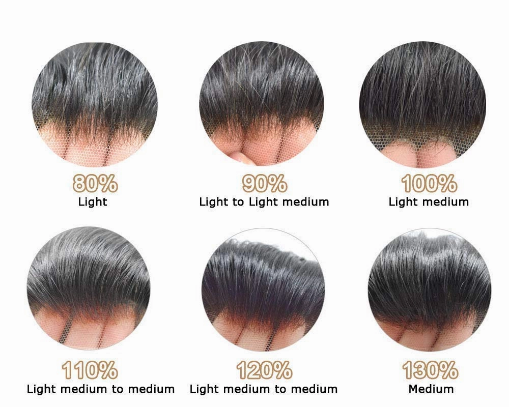 Toupee for Men Hair Replacement System Durable Fine Mono Base Mens Toupee French Lace Front Natural Hairline Men Hair Piece (7"X9" 120% density, #1B OFF BLACK)