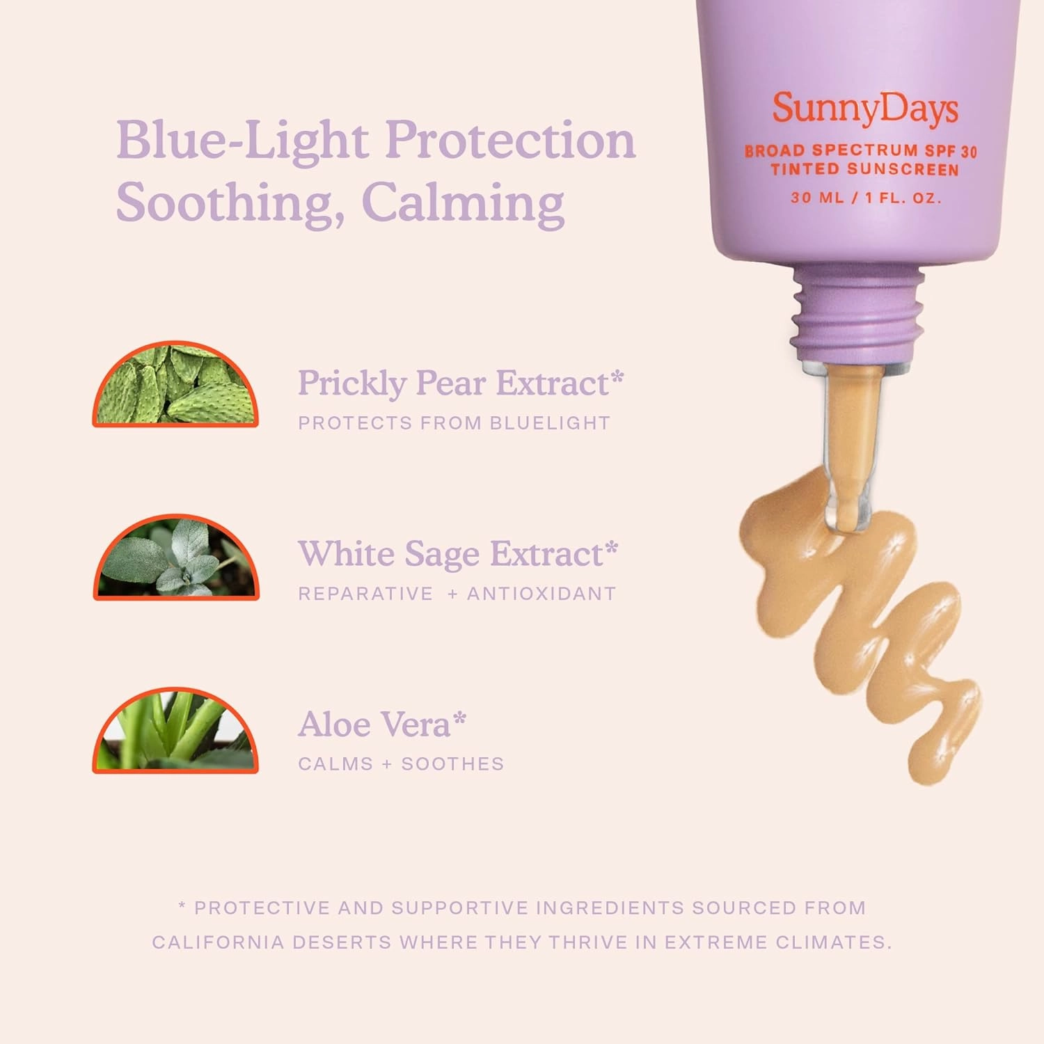 Tower 28 Beauty SunnyDays SPF 30 Tinted Sunscreen For Sensitive Skin - 2-in-1 Facial Broad Spectrum UVA/UVB Protection   Foundation - Shade 20 MULHOLLAND- Light with Golden Neutral Undertones, 1 Fl Oz