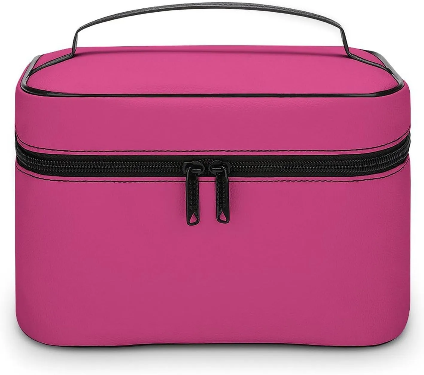 Travel Makeup Bag, Bright Blush Pink Cosmetic Bags for Women Large Capacity Waterproof Toiletry Bag Make up Organizer