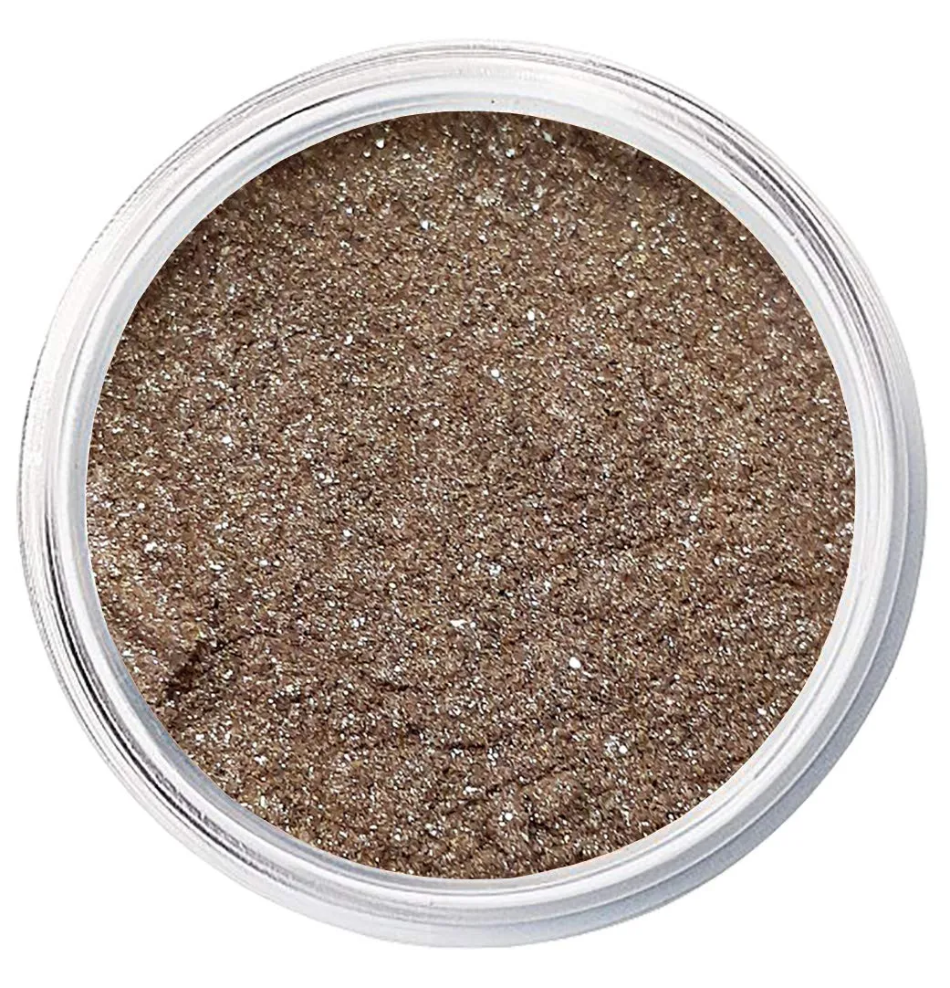 Triple Espresso Mineral Eyeshadow Palette - Organic, Talc-Free Loose Powder Makeup, Eye Shadow Palette with Shimmer, Glitter, Metallic, Bronze & Brown Shades - Goth & Natural Look