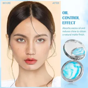 Tubees Oil Control Gel Compact Powder for Women - Mattifying Formula for Long-lasting Shine Control, Poreless Skin, Minimize Pores, and Achieve a Matte Finish - Best Oil Control Makeup