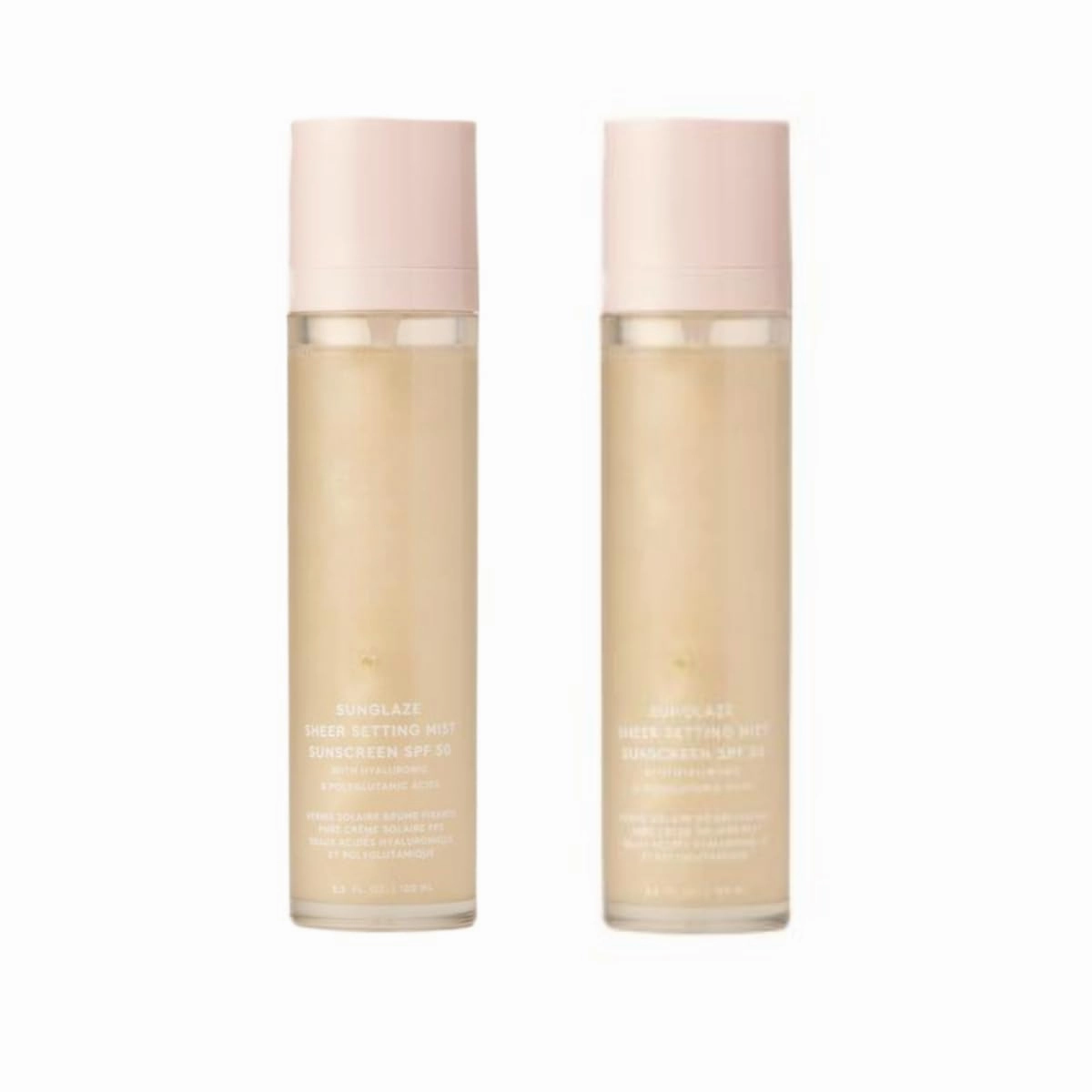 unglaze Sheer Setting Mist Sunscreen SPF 50, Broad Spectrum Shimmering Body Oil Mist, Hydrating Makeup-Friendly Glow Spray, Reef-Safe, Non-Greasy & Fast-Absorbing for Face & Body (2)