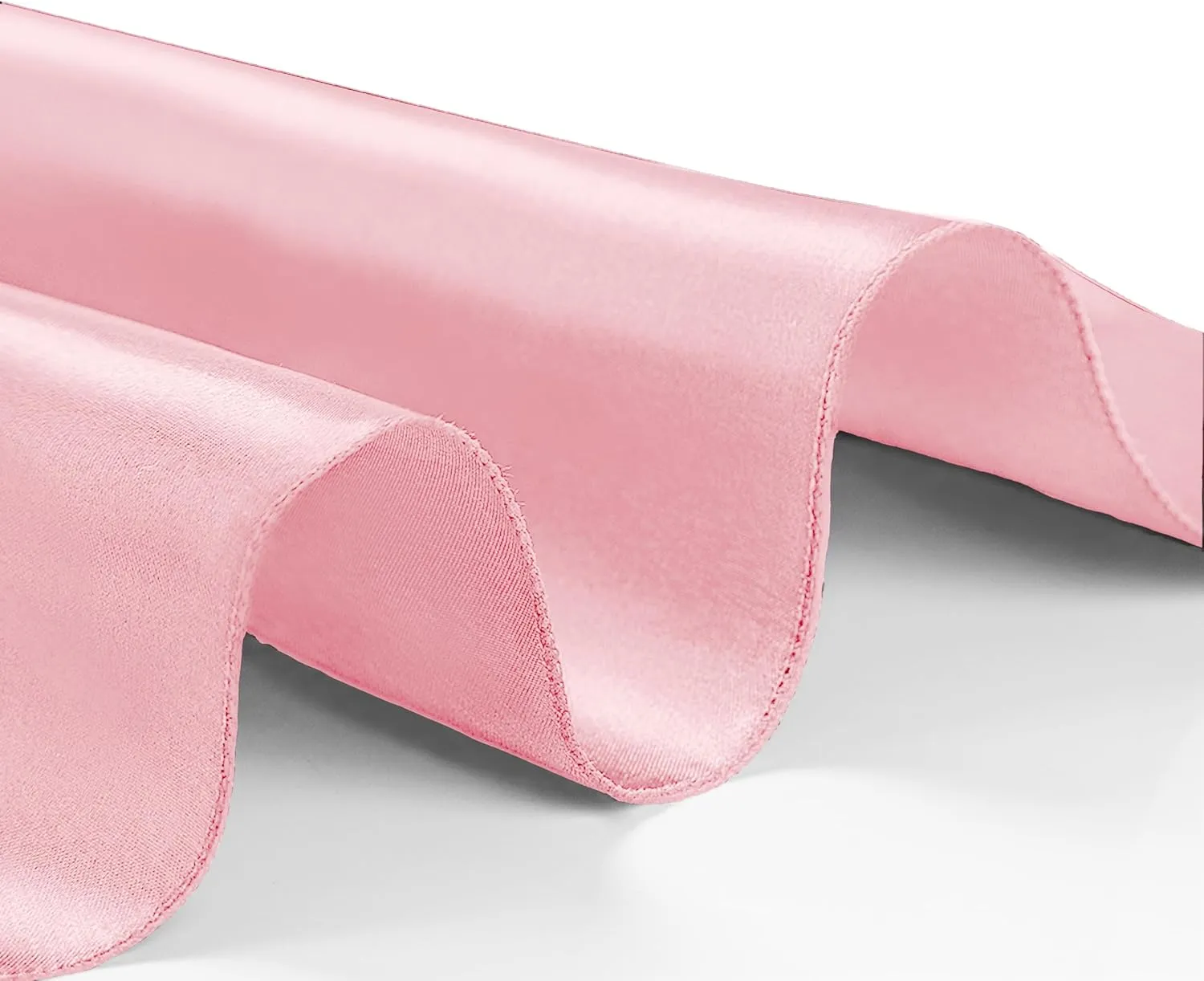 VACVELT 50 Pack Blush Pink Satin Napkins 17x17 Inch Wedding Napkins Bulk, Decorative Elegant Dinner Napkins Square Table Napkins Decor, Silky Satin Cloth Napkins for Restaurant Graduation Party