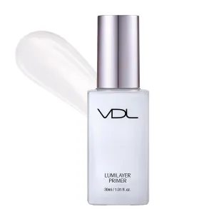 VDL Lumilayer Primer (Glowy Finish, 1.01fl oz) - Illuminating Pearl Makeup Base for Glowing Skin. Korean Makeup. Hydrating Radiance