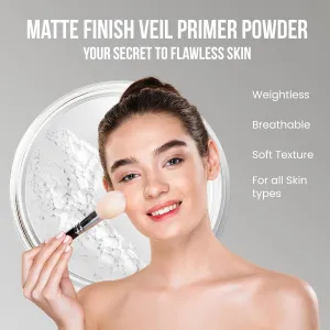 VEIL FINISHING SHINE POWDERS with FACE BRUSH Mineral Makeup Bare Face Setting Illuminating Oil Control