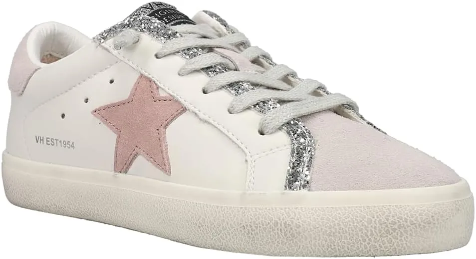Vintage Havana Womens Flair Glitter Slip On Sneakers Shoes Casual - Pink