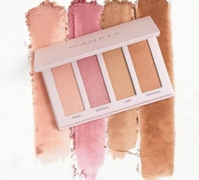 Wander Beauty Riviera Blush and Bronzer Palette, 4 Shades of Blush & Bronzer