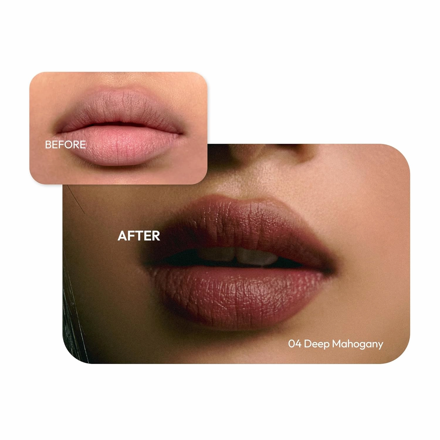 Wink Lip Shade Primer - All Day Top Coat, Smudge-Proof Base, Semi-Matte Long-Lasting Lip Primer (04 Deep Mahogany)