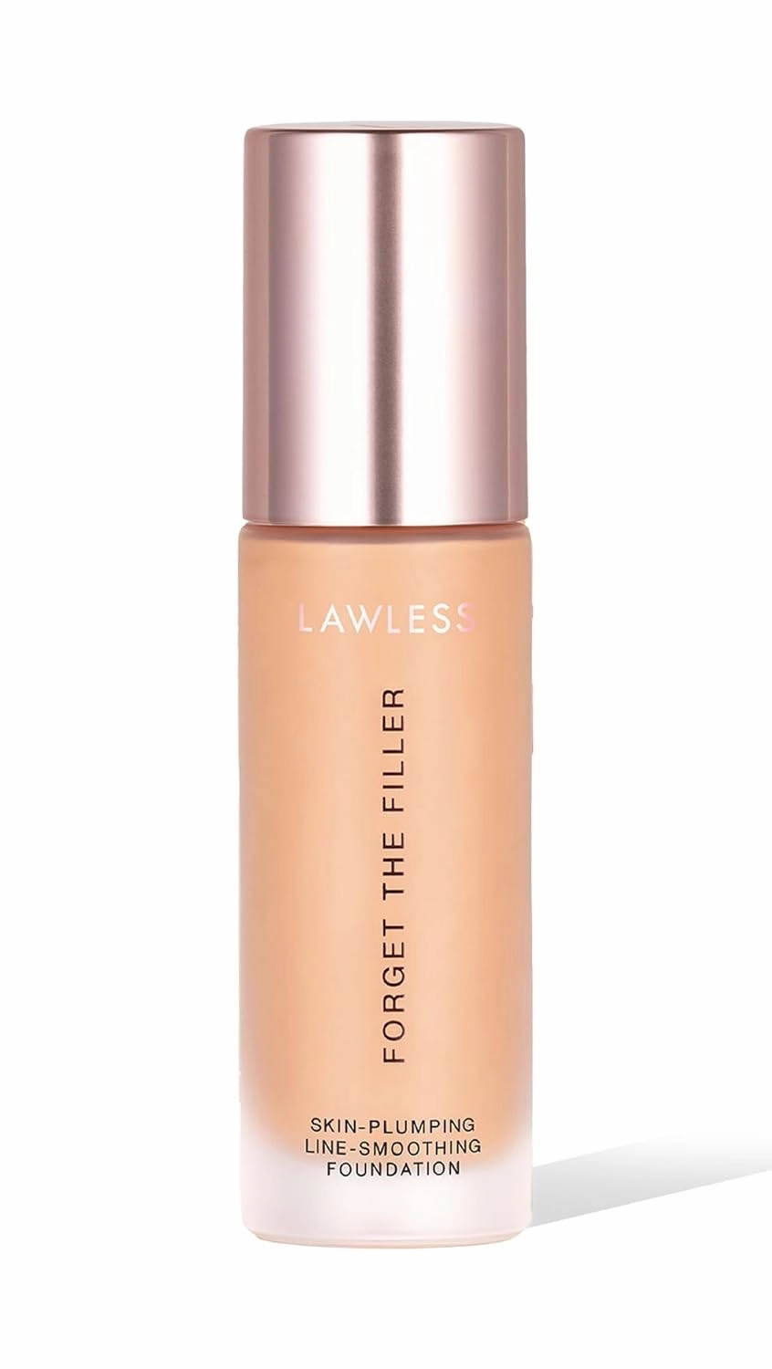 Women's Forget the Filler Skin-Plumping Line-Smoothing Foundation, 9L, light medium with warm undertones, 1.0 Ounce