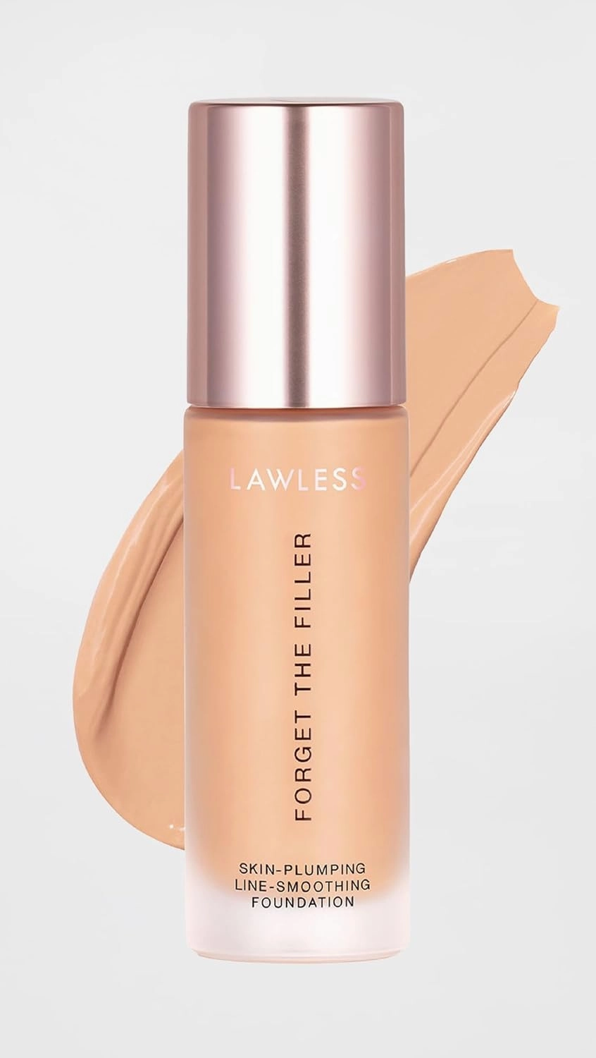 Women's Forget the Filler Skin-Plumping Line-Smoothing Foundation, 9L, light medium with warm undertones, 1.0 Ounce