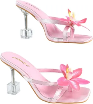 Women's Croc-Embossed High Heel Sandals – Elegant Crisscross Strap Evening Shoes with Crystal Heel, Sophisticated Stiletto Heels for Parties & Galas