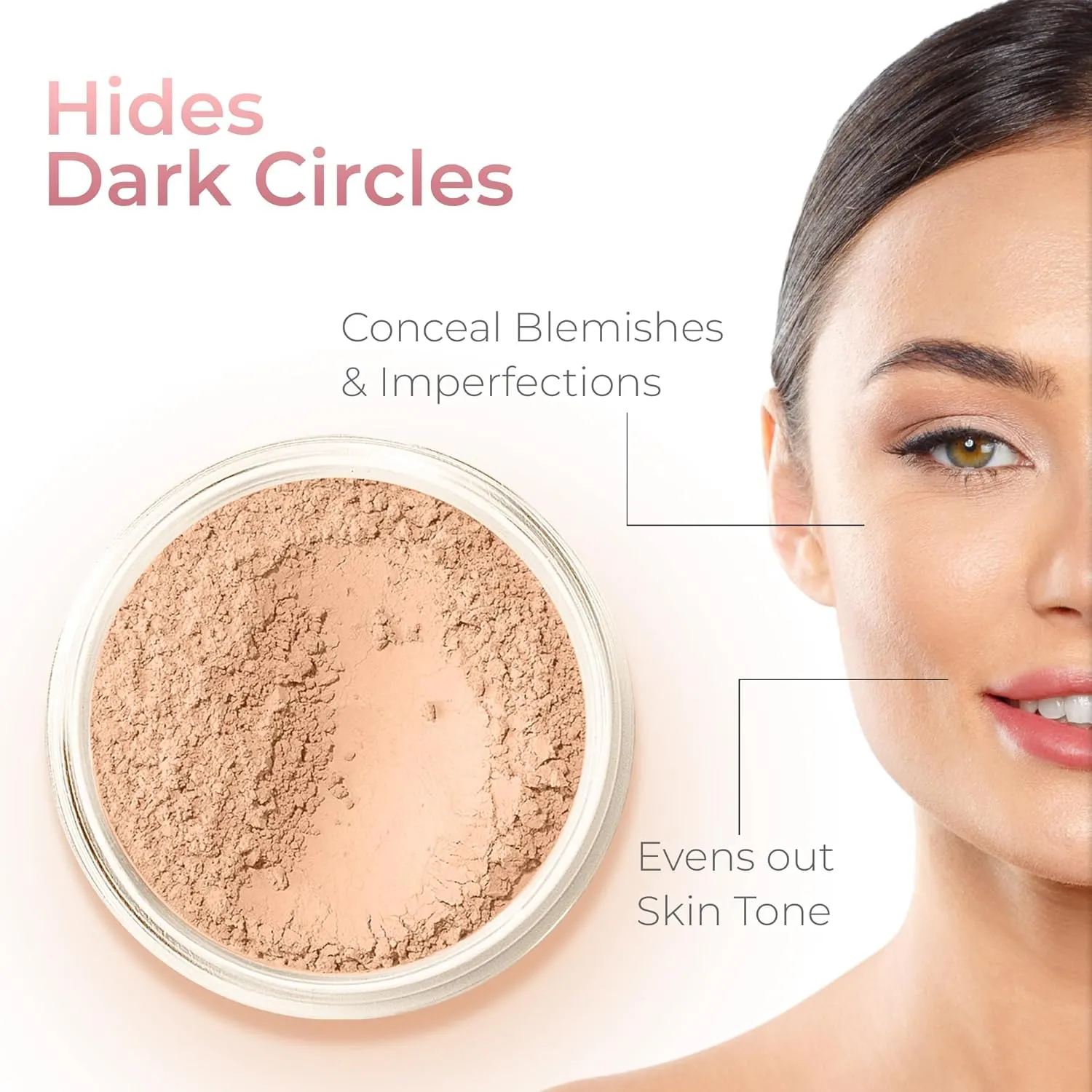 XL KIT (DEEP TAN) Full Size Mineral Makeup Set Foundation Sheer Bare Face Matte Powder Cover