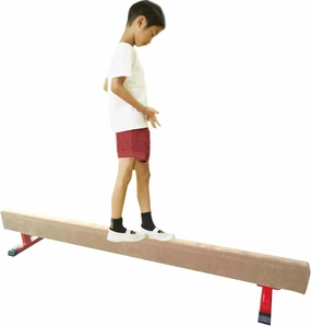 YXXSDP Extra-Firm Suede Cover/Balance Beam Bar, Professional Wood Core Gymnastics Beam/Floor Beam, Home Walking Beams Practice Equipment, for School Gym Club