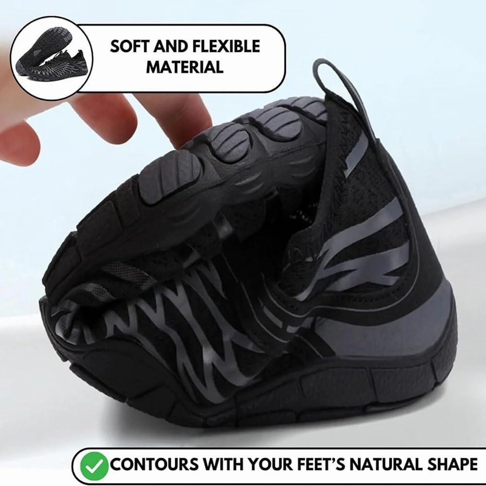 Zureto Hike Barefoot Shoes Womens Mens, Unisex Healthy Non-Slip Barefoot Grounded Shoes