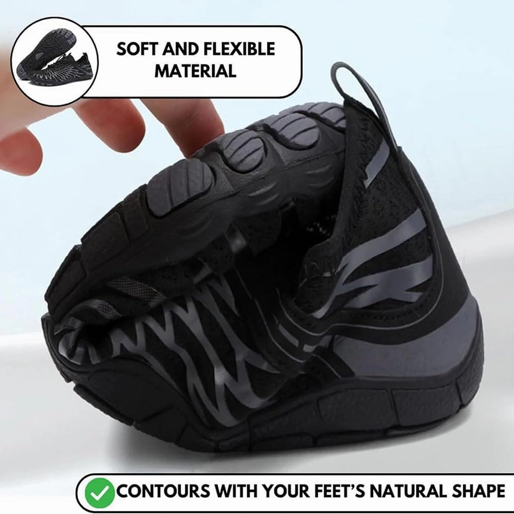 Zureto Hike Barefoot Shoes Womens Mens, Unisex Healthy Non-Slip Barefoot Grounded Shoes