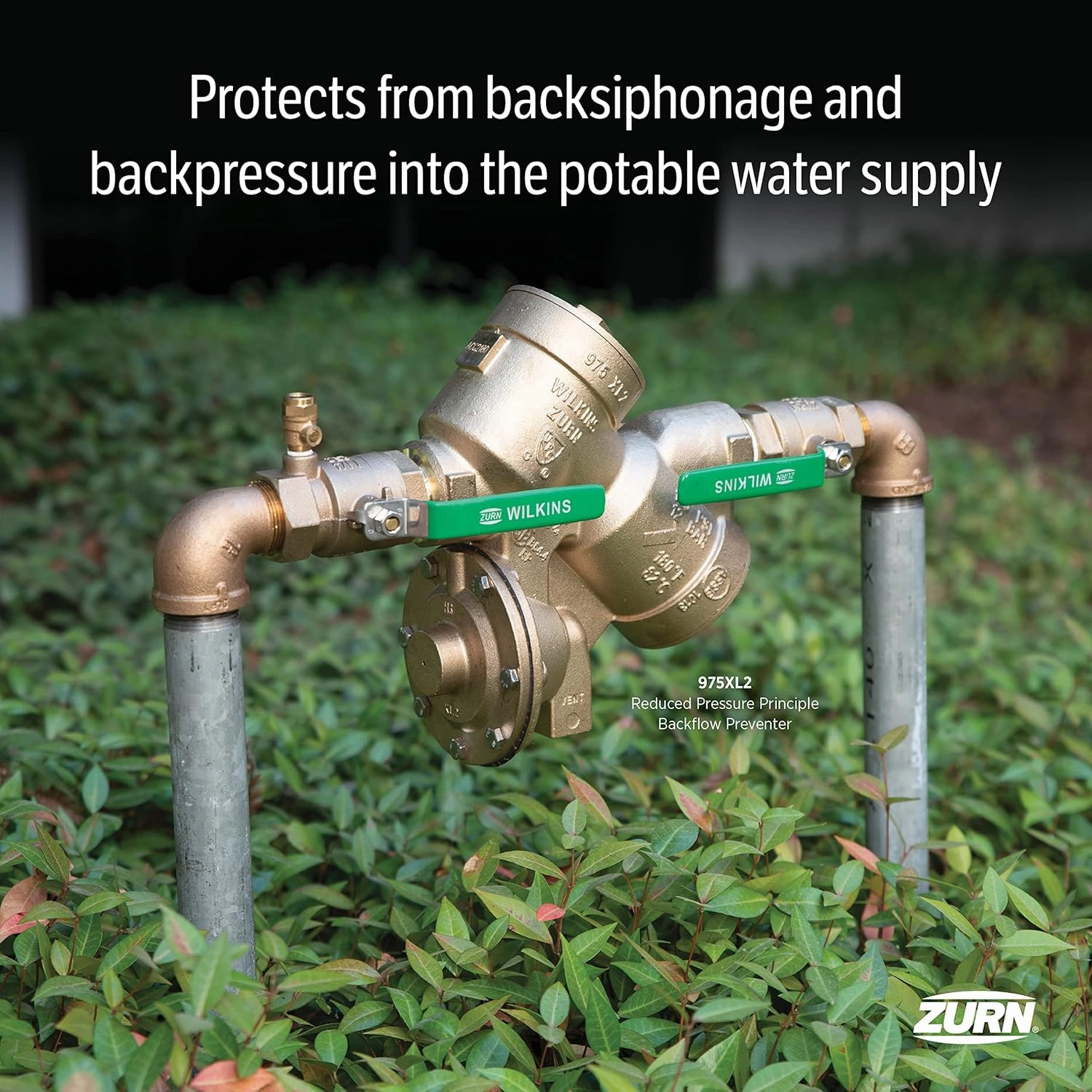 Zurn Wilkins 2-975XL2 2" 975XL2 Reduced Pressure Principle Backflow Preventer